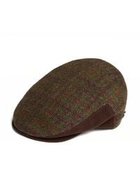 Dasmarca Hats - Edgar Moss Tweed Wool Italian Flat Cap - Lyst