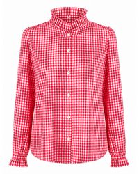 Luella Fashion - Carron Cotton Blouse Gingham Pattern - Lyst