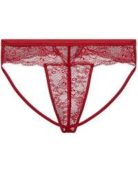Journelle - Sapna Jock Strap Thong Claret - Lyst
