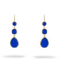 Ebru Jewelry - Cat Eye Dangle Earrings - Lyst