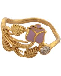 Emma Chapman Jewels - Rose Enamel Diamond Ring - Lyst