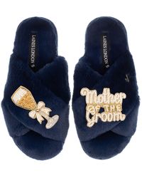 Laines London - Classic Laines Slippers With Mother Of The Groom Brooches - Lyst