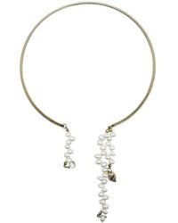 Babaloo - Pearl Cluster Cuff Necklace - Lyst