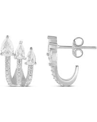 SHYMI - Three Row Pave Wrap Earrings - Lyst