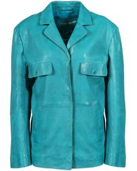 Freaky Nation - Oversized Leather Blazer - Lyst