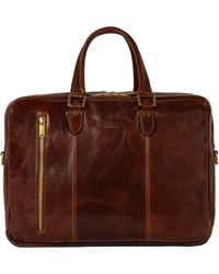Time Resistance - Leather Convertible Briefcase Backpack - Lyst