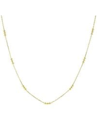 Nazzar - Mini Trio Bead Station Chain Necklace - Lyst