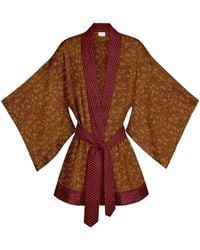 Artemis Muse - One Of A Kind Recyled Sari Kimono Unique One Hundred And Fifteen - Lyst
