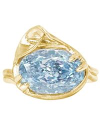 Agora Jewellery - Calla Swarovski Stone Plated Ring - Lyst