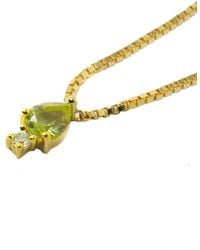 NASI SILVER - Pear Atarah Necklace- Peridot & Topaz - Lyst