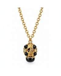 Vstyle - Noir Vintage Glass Sculptural Pendant Necklace - Lyst
