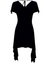 Why Mary - Athena Asymmetrical Backless Mini Dress - Lyst