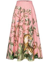 Marianna Déri - Tiger Print Maxi Skirt - Lyst