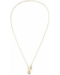 Shabella Nyc - Simple Heart Necklace - Lyst