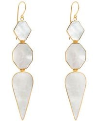 freya rose - Warrioress Mother Of Pearl Earrings - Lyst
