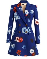 Richa Sharma - Handcrafted Double-Breasted Flora Blazer Dress - Lyst