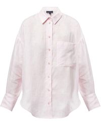 Helen Mcalinden - Rylie Pink Linen Shirt - Lyst