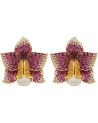 LÁTELITA London - Daffodil With Pearl Earrings Ruby Cz - Lyst