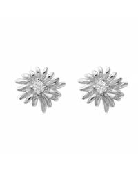 Sophelia - Topaz April Birthstone Daisy Birthflower Sterling Stud Earrings - Lyst