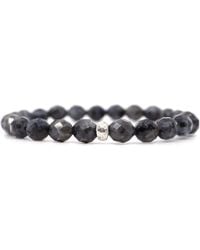 Shar Oke - Larvikite & Sterling Cubic Zirconia Bracelet - Lyst