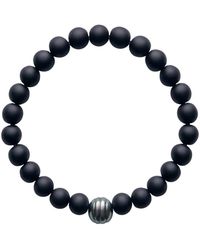 Ora Pearls - Aro Men's Circled Tahitian Pearl & Matt Onyx Bracelet - Lyst