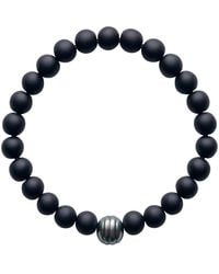Ora Pearls - Aro Men's Circled Tahitian Pearl & Matt Onyx Bracelet - Lyst