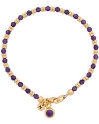 Nellou Jewellery - Linear February Birthstone Bracelet Amethyst Plated Sterling - Lyst