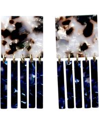 CLOSET REHAB - Square Fringe Earrings - Lyst