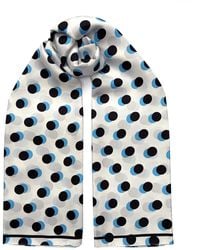 INGMARSON - Oversized Polka Dot Silk Scarf - Lyst