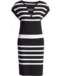 Conquista - Straight Striped Dress - Lyst