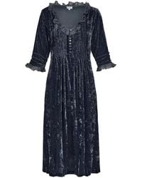 At Last - Silk Velvet Karen Dress - Lyst