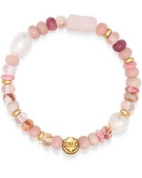 Nialaya - Rose Pearl Wristband - Lyst