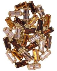Otazu - Golden Baguette Statement Ring - Lyst
