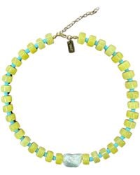 Christina Greene - Bright Side Baroque Pearl Beaded Necklace - Lyst