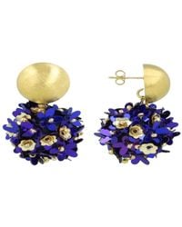 LOTT.gioielli - Sequin Flower Globe Earrings M - Lyst
