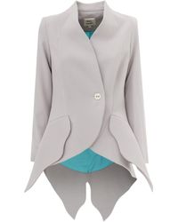 Julia Allert - Elegant Blazer With Curved Hem - Lyst