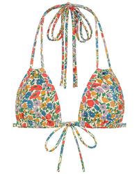 Montce - Florencia Floral Euro Bow Bikini Top - Lyst