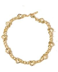 Adriana Pappas Designs - Knotted Hearts Anklet - Lyst