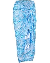 Sophia Alexia - Azure Mosaic Cotton Sarong - Lyst