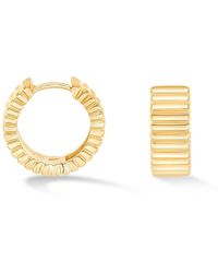 Dower & Hall - Wide Humbug Huggie Hoops - Lyst