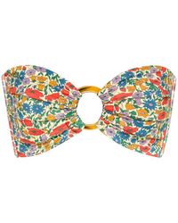 Montce - Florencia Floral Tori Ties Bandeau Bikini Top - Lyst