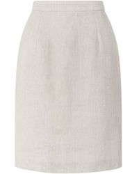 Conquista - Neutrals Classic Light Tailored Pencil Skirt - Lyst
