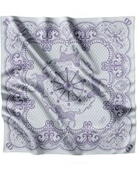 Lamberty Munich - Horse Festivity Light Midi Silk Scarf - Lyst