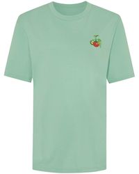 INGMARSON - Tomato Embroidered Organic Cotton T-Shirt - Lyst