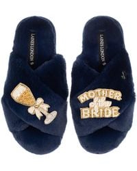 Laines London - Classic Laines Slippers With Mother Of The Bride Brooches - Lyst