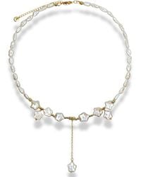 Ninemoo - Shooting Star Pearl Necklace - Lyst