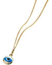 Posh Totty Designs - 9Ct Mini Evil Eye Necklace - Lyst