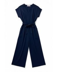 Louche - Phoenix Linen Mix Jumpsuit - Lyst