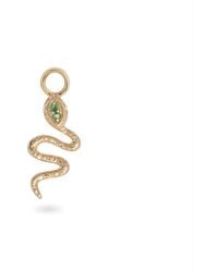 Zohreh - Emerald Snake Earring Charm 9K - Lyst