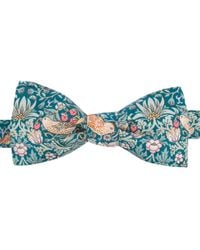 LE COLONEL - Liberty Strawberry Thief Emerald Bow Tie - Lyst